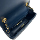 シャネル CHANEL ミニマトラッセ AS2599 ブルー ゴールド金具 ラムスキン レディース ショルダーバッグ
