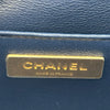 シャネル CHANEL ミニマトラッセ AS2599 ブルー ゴールド金具 ラムスキン レディース ショルダーバッグ