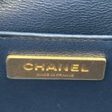 シャネル CHANEL ミニマトラッセ AS2599 ブルー ゴールド金具 ラムスキン レディース ショルダーバッグ