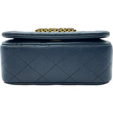 シャネル CHANEL ミニマトラッセ AS2599 ブルー ゴールド金具 ラムスキン レディース ショルダーバッグ