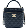 シャネル CHANEL マトラッセバニティケースショルダー AS2362 ブラック ゴールド金具 キャビアスキン レディース ショルダーバッグ