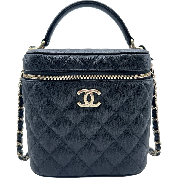 シャネル CHANEL マトラッセバニティケースショルダー AS2362 ブラック