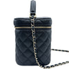 シャネル CHANEL マトラッセバニティケースショルダー AS2362 ブラック ゴールド金具 キャビアスキン レディース ショルダーバッグ