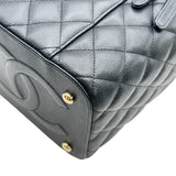 シャネル CHANEL マトラッセバニティケースショルダー AS2362 ブラック ゴールド金具 キャビアスキン レディース ショルダーバッグ