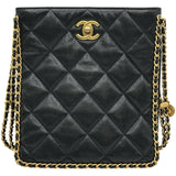 シャネル CHANEL スモールショッピングバッグ AS3470 ブラック ゴールド金具 キャビアスキン レディース ショルダーバッグ