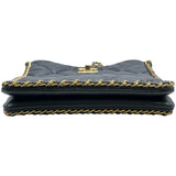 シャネル CHANEL スモールショッピングバッグ AS3470 ブラック ゴールド金具 キャビアスキン レディース ショルダーバッグ