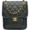シャネル CHANEL 24Pバッグパック AS4737 ブラック ゴールド金具 シャイニーラムスキン レディース リュック・デイパック