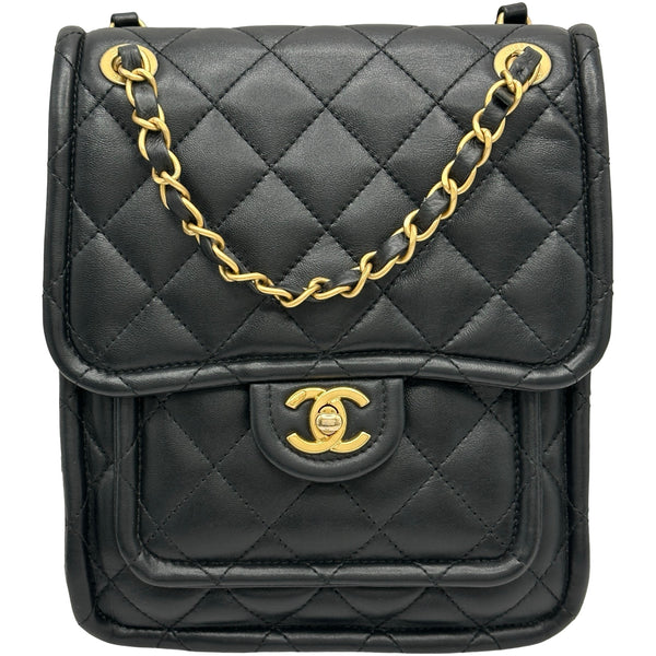 シャネル CHANEL 24Pバッグパック AS4737 ブラック ゴールド金具