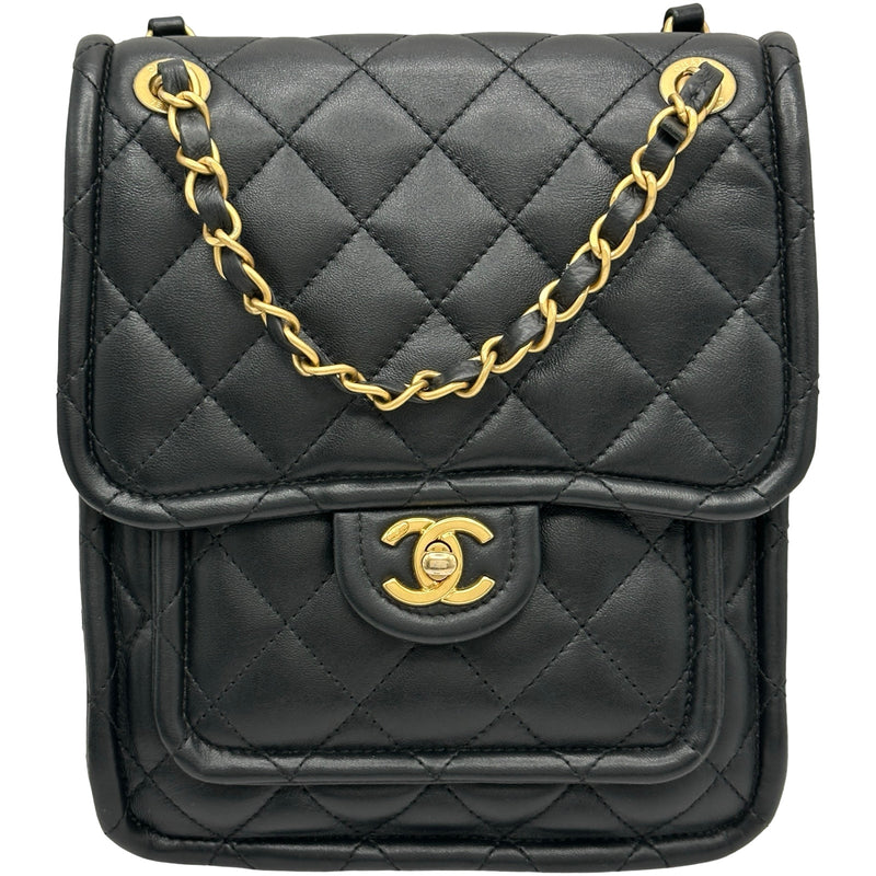 シャネル CHANEL 24Pバッグパック AS4737 ブラック ゴールド金具