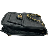 シャネル CHANEL 24Pバッグパック AS4737 ブラック ゴールド金具 シャイニーラムスキン レディース リュック・デイパック
