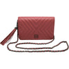 シャネル CHANEL マトラッセチェーンウォレット A84444 28番台 ピンク シルバー金具 カーフスキン レディース ウォレットチェーン