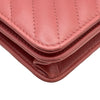 シャネル CHANEL マトラッセチェーンウォレット A84444 28番台 ピンク シルバー金具 カーフスキン レディース ウォレットチェーン