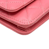 シャネル CHANEL ココボールマトラッセチェーンウォレット AP1450 29番台 ピンク ゴールド金具 ラムスキン レディース ウォレットチェーン