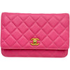 シャネル CHANEL ココボールマトラッセチェーンウォレット AP1450 29番台 ピンク ゴールド金具 ラムスキン レディース ウォレットチェーン