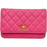 シャネル CHANEL ココボールマトラッセチェーンウォレット AP1450 29番台 ピンク ゴールド金具 ラムスキン レディース ウォレットチェーン