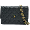 シャネル CHANEL マトラッセチェーンウォレット AP0250 ブラック ゴールド金具 キャビアスキン レディース ショルダーバッグ