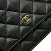 シャネル CHANEL マトラッセチェーンウォレット AP0250 ブラック ゴールド金具 キャビアスキン レディース ショルダーバッグ