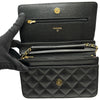 シャネル CHANEL マトラッセチェーンウォレット AP0250 ブラック ゴールド金具 キャビアスキン レディース ショルダーバッグ