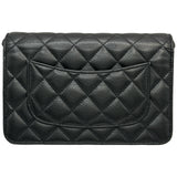 シャネル CHANEL マトラッセチェーンウォレット AP0250 ブラック ゴールド金具 キャビアスキン レディース ショルダーバッグ
