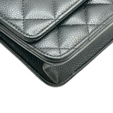 シャネル CHANEL マトラッセチェーンウォレット AP0250 ブラック ゴールド金具 キャビアスキン レディース ショルダーバッグ