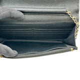 シャネル CHANEL マトラッセチェーンウォレット AP3600 ブラック ゴールド金具 シャイニーキャビアスキン レディース ウォレットチェーン