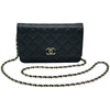 シャネル CHANEL マトラッセチェーンウォレット AP3600 ブラック ゴールド金具 シャイニーキャビアスキン レディース ウォレットチェーン