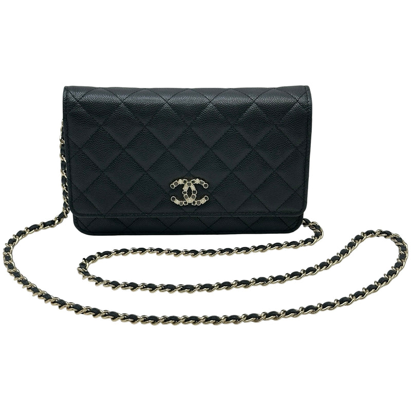 シャネル CHANEL マトラッセチェーンウォレット AP3600 ブラック