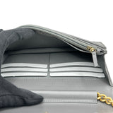 シャネル CHANEL ボーイシャネルチェーンウォレット AP1117 ダークグレー/ゴールド金具 キャビアスキン レディース ウォレットチェーン
