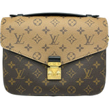 ルイ・ヴィトン LOUIS VUITTON ポシェット・メティスMM M44876 ブラウン モノグラム・リバースキャンバス レディース ショルダーバッグ