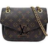 ルイ・ヴィトン LOUIS VUITTON パッシー M45592 ブラウン モノグラムキャンバス レディース ショルダーバッグ