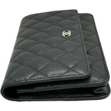 シャネル CHANEL マトラッセチェーンウォレット AP0250 ブラック シルバー金具 キャビアスキン レディース ウォレットチェーン