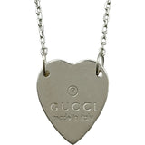 グッチ GUCCI トレードマークハートネックレス シルバー Ag925 ジュエリー