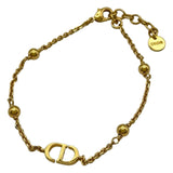 クリスチャン・ディオール Christian Dior CDシグネチャーブレス ゴールド メタル アクセサリー