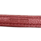 ミュウミュウ miu miu ハートモチーフレザーブレス ピンク ゴールド金具 レザー/ラインストーン アクセサリー