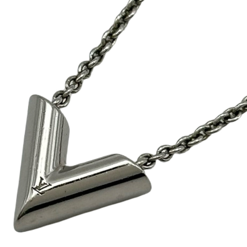 新品LOUIS VUITTONネックレス エッセンシャルV シルバー ルイ・ヴィトン LOUIS VUITTON ネックレス・エッセンシャルV シルバー