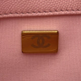シャネル CHANEL マトラッセチェーンバックパック AS4490 ライトピンク ゴールド金具 キャビアスキン レディース リュック・デイパック