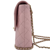 シャネル CHANEL マトラッセチェーンバックパック AS4490 ライトピンク ゴールド金具 キャビアスキン レディース リュック・デイパック