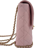 シャネル CHANEL マトラッセチェーンバックパック AS4490 ライトピンク ゴールド金具 キャビアスキン レディース リュック・デイパック