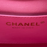 シャネル CHANEL マトラッセミニメッセンジャーバッグ AS3867 ピンク ゴールド金具 キャビアスキン レディース ショルダーバッグ