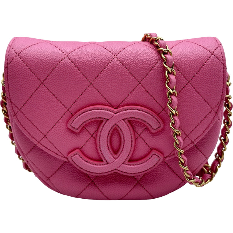 シャネル CHANEL マトラッセミニメッセンジャーバッグ AS3867 ピンク