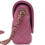 シャネル CHANEL マトラッセミニメッセンジャーバッグ AS3867 ピンク ゴールド金具 キャビアスキン レディース ショルダーバッグ