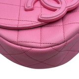 シャネル CHANEL マトラッセミニメッセンジャーバッグ AS3867 ピンク ゴールド金具 キャビアスキン レディース ショルダーバッグ