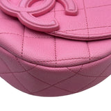 シャネル CHANEL マトラッセミニメッセンジャーバッグ AS3867 ピンク ゴールド金具 キャビアスキン レディース ショルダーバッグ