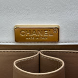 シャネル CHANEL トップハンドルミニフラップバッグ AS2796 ホワイト ゴールド金具 ラムスキン レディース ショルダーバッグ