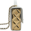 シャネル CHANEL トップハンドルミニフラップバッグ AS2796 ホワイト ゴールド金具 ラムスキン レディース ショルダーバッグ