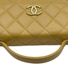 シャネル CHANEL ココマークチェーンショルダー AP3367 イエロー ゴールド金具 カーフスキン レディース ショルダーバッグ