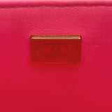 シャネル CHANEL ミニマトラッセ20 A69900 コーラルピンク ゴールド金具 ラムスキン レディース ショルダーバッグ