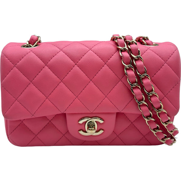 シャネル CHANEL ミニマトラッセ20 A69900 コーラルピンク ゴールド