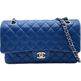シャネル CHANEL マトラッセ25 A01112 25番台 ブルー ゴールド金具 ラムスキン レディース ショルダーバッグ