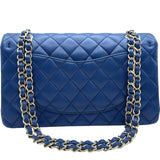 シャネル CHANEL マトラッセ25 A01112 25番台 ブルー ゴールド金具 ラムスキン レディース ショルダーバッグ